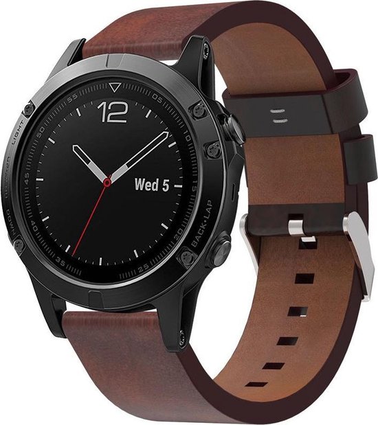 Lederen Armband Voor Garmin Fenix 5 (Plus) Sapphire / Forerunner 935/945  Horloge Band | bol.com