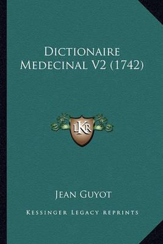 Dictionaire Medecinal V2 (1742) - cover