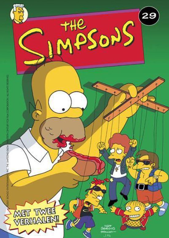 Cover van het boek 'Simpsons: 029 Boysbands zijn fake/De man met twee vrouwen'