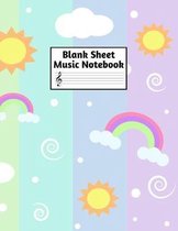 Blank Sheet Music Notebook