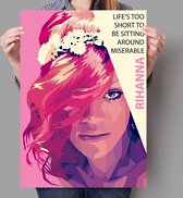 Poster WPAP Pop Art Rihanna