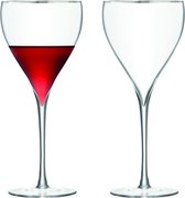 LSA Savoy Wijnglas - 450 ml - Set van 2 Stuks - Platinum