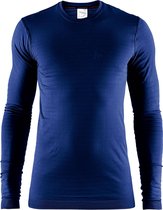 Craft Warm Comfort Longsleeve Thermoshirt Heren  Sportshirt - Maat L  - Mannen - blauw