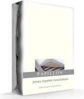 Papillon Jersey Topdek Hoeslaken - Litsjumeaux XL - 200x200 cm - Ivoor