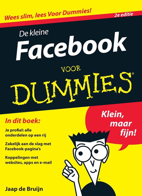 Cover van het boek 'De kleine Facebook voor Dummies' van Jaap de Bruijn