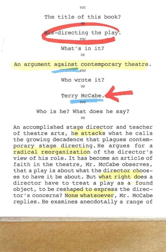 Mis-Directing the Play - cover