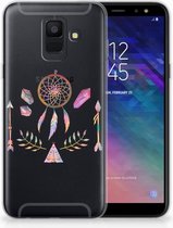 Geschikt voor Samsung Galaxy A6 (2018) Uniek TPU Hoesje Boho Dreamcatcher