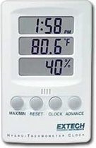 Extech 445702 - thermometer - vochtigheidsmeter - klok - display