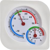 Thermo Hygrometer Analoog - Luchtvochtigheidsmeter - Vochtigheidsmeter - Binnen & Buiten Vochtmeter