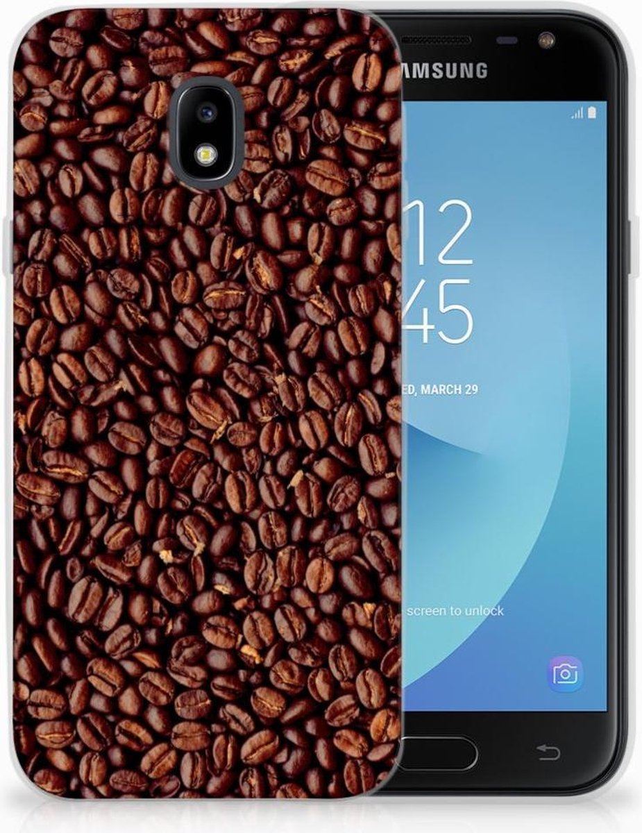 Samsung Galaxy J3 2017 Siliconen Case Koffiebonen