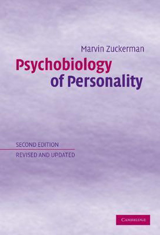 Psychobiology of Personality - cover