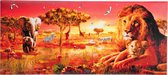 Diamond Painting Crystal Art Kit ® Safari Sunset 40x90 cm, Partial Painting