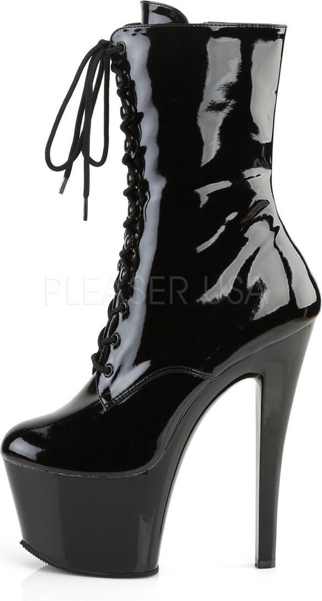 Pleaser Sky 1020 - Zwart enkellaarsje black patent EU:39 US: 9
