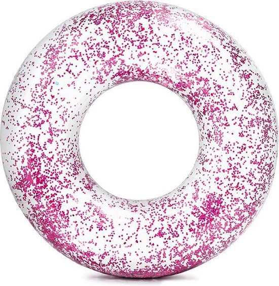 Intex Zwemring Glitter Roze | opblaasband | grote zwemband | bol.com