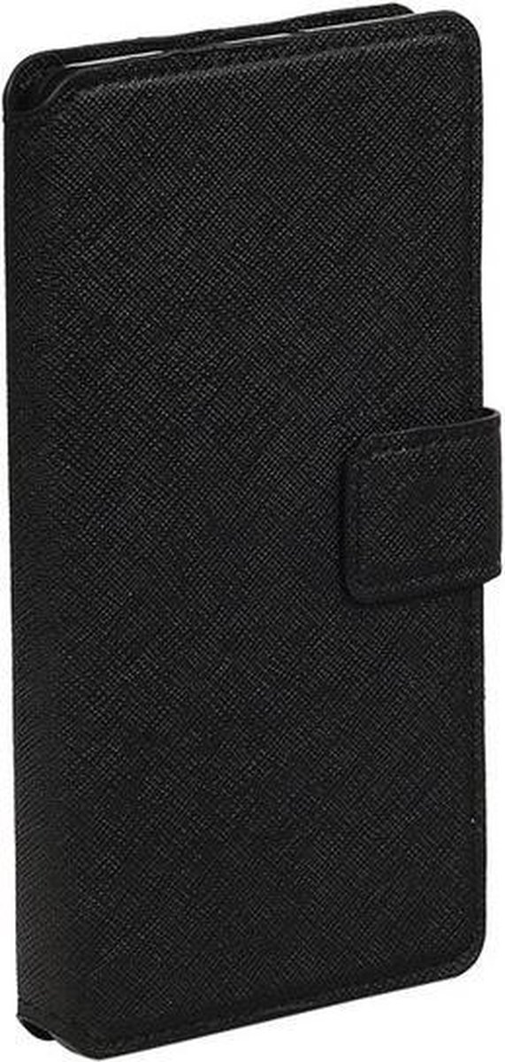Zwart Samsung Galaxy E5 TPU wallet case booktype hoesje HM Book