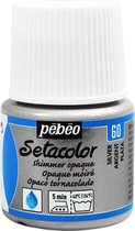 Pébéo Setacolor Zilveren Textielverf - 45ml textielverf voor donkere en lichte stoffen