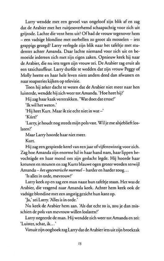 Pagina met tekst, genummerd 13.