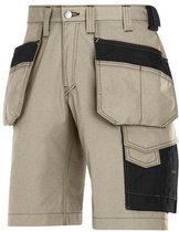 Snickers Workwear Holsterpocket Shorts Khaki - Zwart 3023-2004 M46