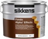 Sikkens Fondo Alpha Effects Extra, Wit, Matt glans, 10 l, White, Op waterbasis, 4 m²/L
