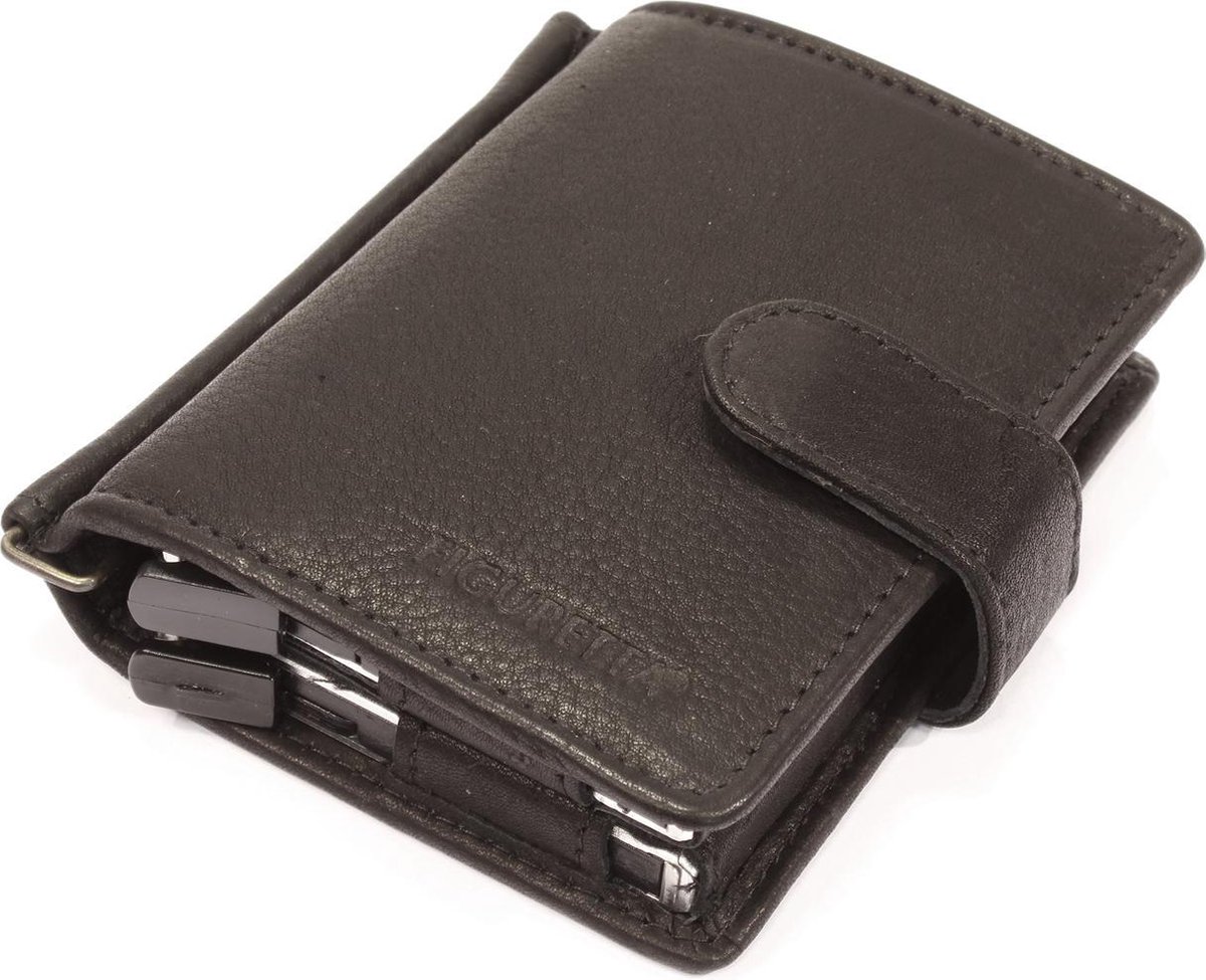Figuretta Cardprotector DUO 080897.10 - Creditcardhouder - Leer - Zwart