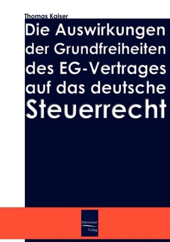 Die Auswirkung der Grundfreiheiten des EG-Vertrages auf das  ... - cover