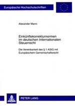 Einkünftekorrekturnormen im deutschen Internationalen Steuerrecht