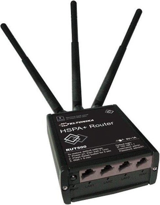 Teltonika RUT500 - 3G router - mobiele WiFi router - mobile hotspot - 3x  LAN - 1x WAN... | bol