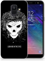 Geschikt voor Samsung Galaxy A6 (2018) Uniek TPU Hoesje Skull Hair