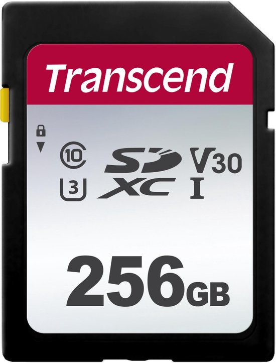 Transcend SDHC 300S 256GB flashgeheugen SDXC Klasse 10 NAND