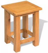 Bijzettafel massief eikenhout 27x24x37 cm (incl. vloerviltjes)