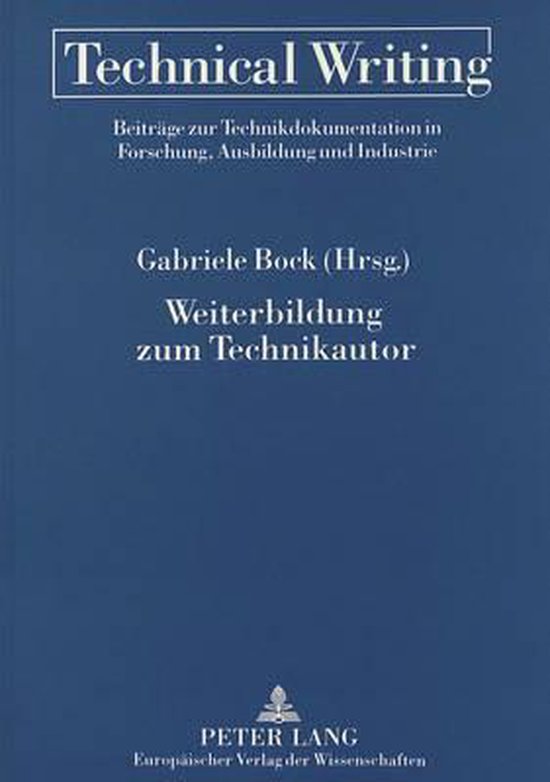 Weiterbildung zum Technikautor - cover