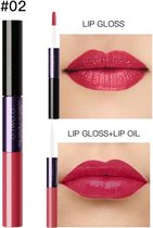 2-in-1 Matte  Lipgloss & Lip Oil - Color 02 Loving