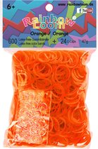 Rainbow Loom Elastiekjes - Rubber Bands Oranje - 600 stuks