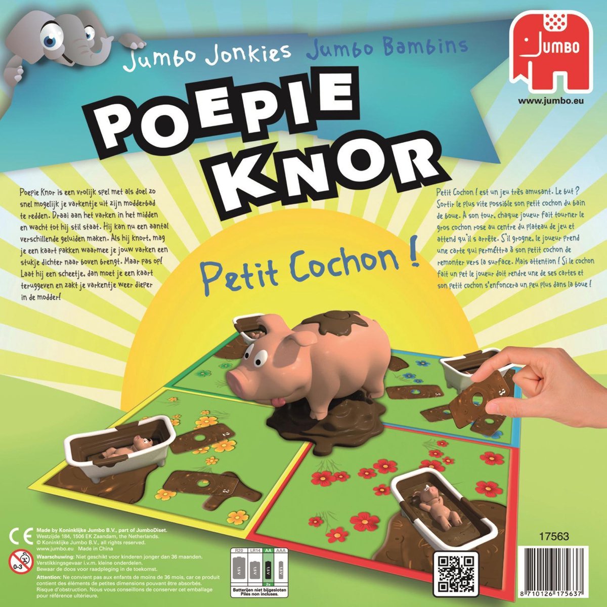 rukken vertalen Tot stand brengen Jumbo Poepie Knor - Kinderspel | Games | bol.com