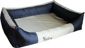 NapZZZ Honden divan Oxford Duo Zwart/Beige 100x80x25 cm