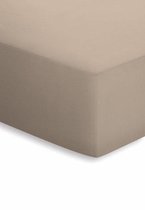 Schlafgut - Stretch - Jersey - Hoeslaken - Eenpersoons - 90/100x190/220 cm - Taupe