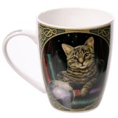 Beker Poes bij glazen bol Lisa Parker - fortune teller cat