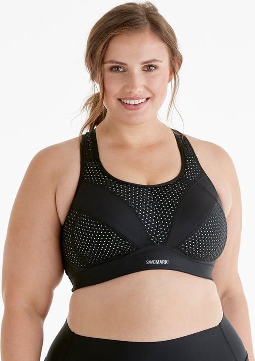 sportbh dames -De beste sportbeha- sportbh- 100G-  incredible Zwart