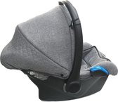 P'tit Chou - Verona autostoel doelgroep 0+ - grijs stof - inclusief adapters