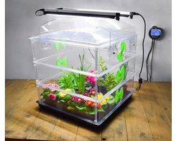 Propagator Vitopod 50W Verwarmde kweekbak Verwarmd met geïntegreerde groeilampen en thermostaat - 54 cm hoog