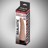 Power Escorts - Driller 06 - Dikke vette Realistische Vibrator - Dildo Vibrator - Vibrator voor Vrouwen - Vibrator Vrouw - Anaal Vibrator - Gspot vibrator - 21 cm - vette dikte 3 c