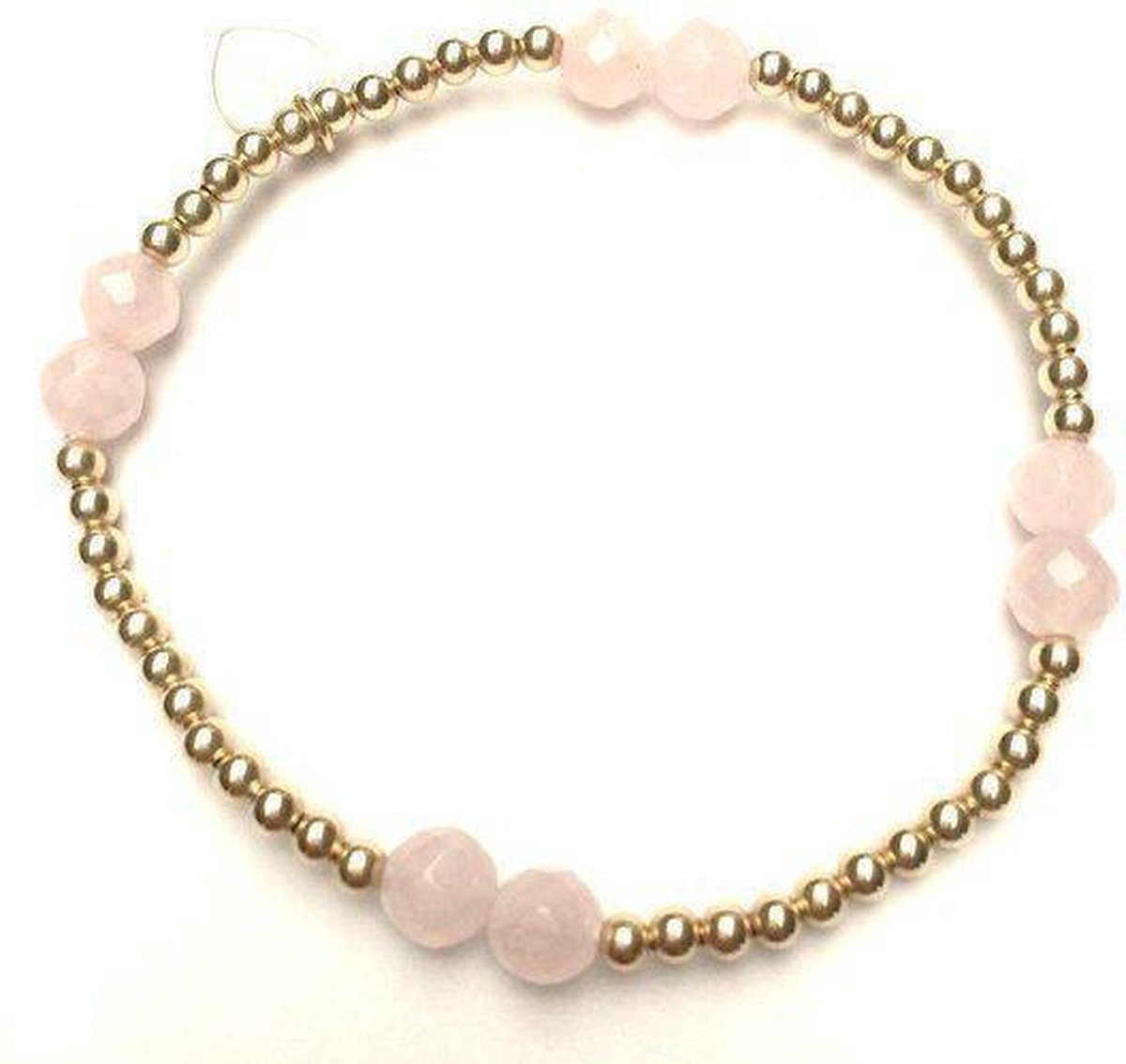 Pscallme - Armband - Four pink light gold coloured