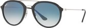 Ray-Ban RB4253 62923F - zonnebril - Zwart Zilver / Lichtblauw Gradiënt - 50mm