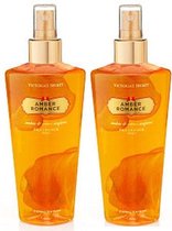 Victoria's Secret Amber Romance 2x 250 ml - Bodymist voordeelverpakking