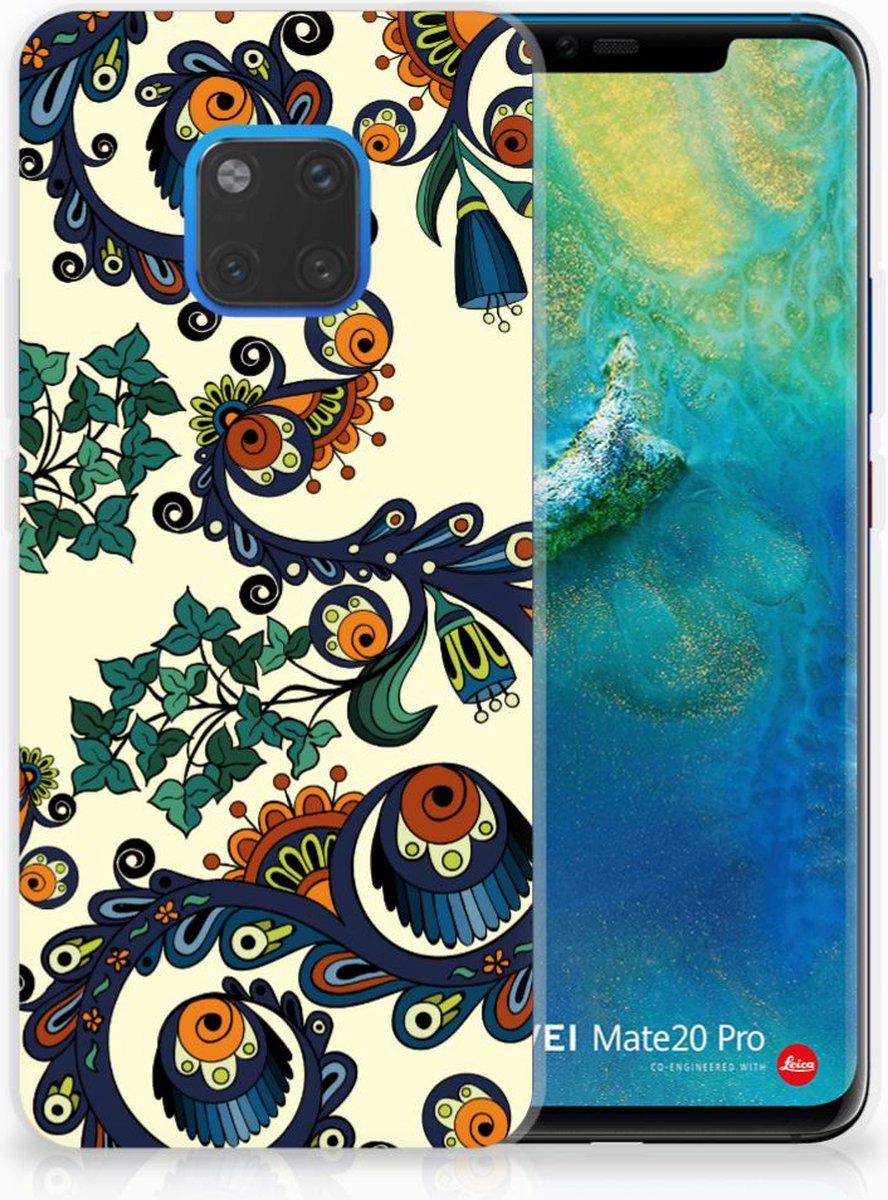 Siliconen Hoesje Huawei Mate 20 Pro Barok Flower