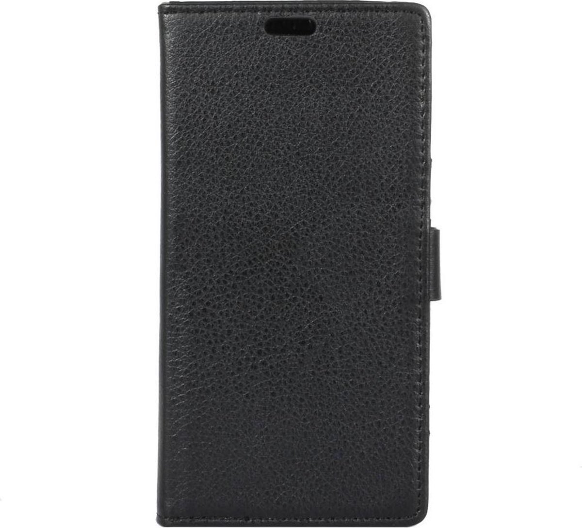 Shop4 - Motorola Moto Z2 Force Hoesje - Wallet Case Grain Zwart
