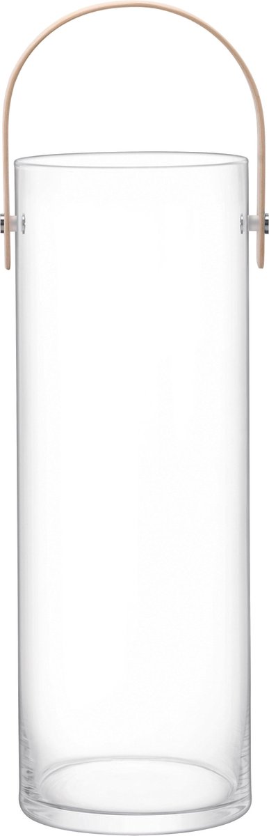 L.S.A. Circle Vaas - Incl. Handvat - Glas - Ø 16,5 x 54 cm - Transparant