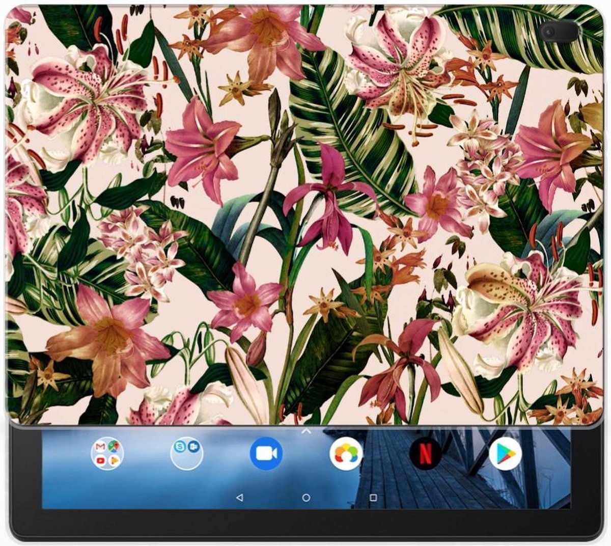 Lenovo Tab E10 Siliconen Hoesje Flowers