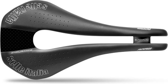 Selle Italia Novus Superflow Endurance TM L3 Selle de vélo - Rails en acier - Noir