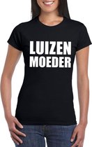 Luizenmoeder tekst t-shirt zwart dames M